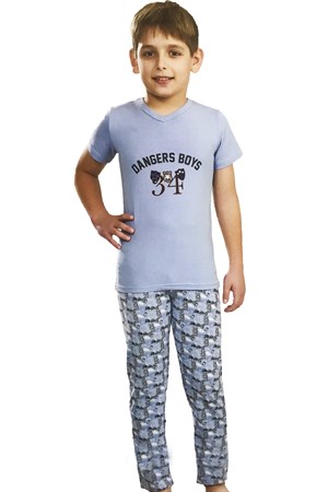 Baskılı Erkek Çocuk Pijama Takımı 7321