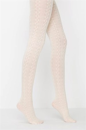 Daymod Kadın Athena Micro File Desenli Külotlu Çorap